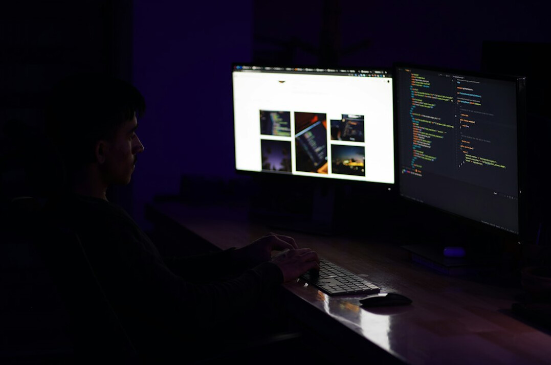 programmer analyzing code