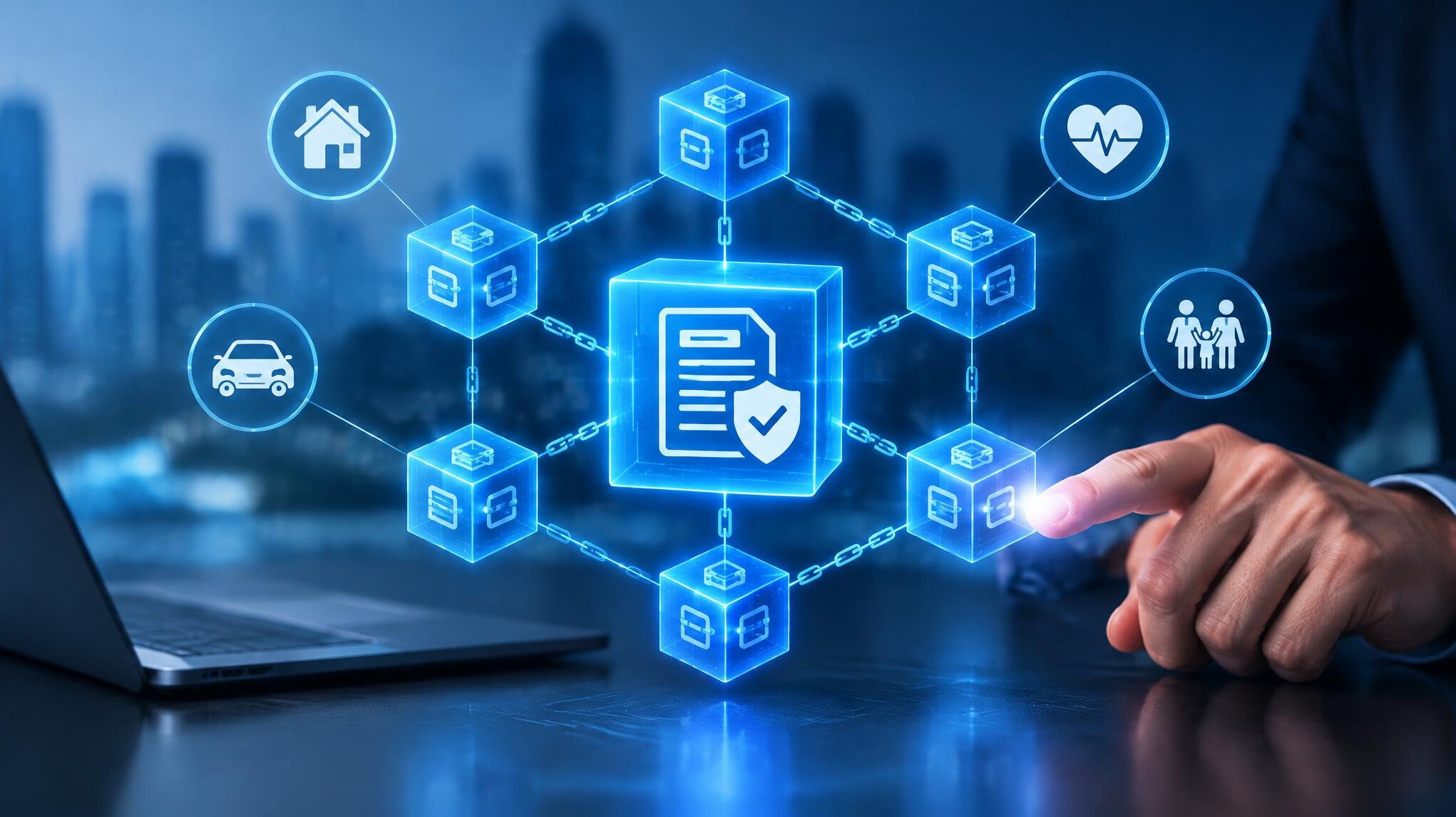 blockchain insurance smart contracts